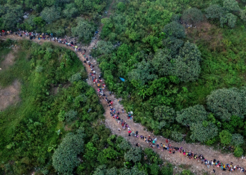 Despite its dangers, the Darien Gap between Colombia and Panama has become a key corridor for US-bound migrants. ©AFP