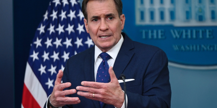 White House National Security Communications Advisor John Kirby speaks during the daily press briefing on April 4, 2024 / ©AFP