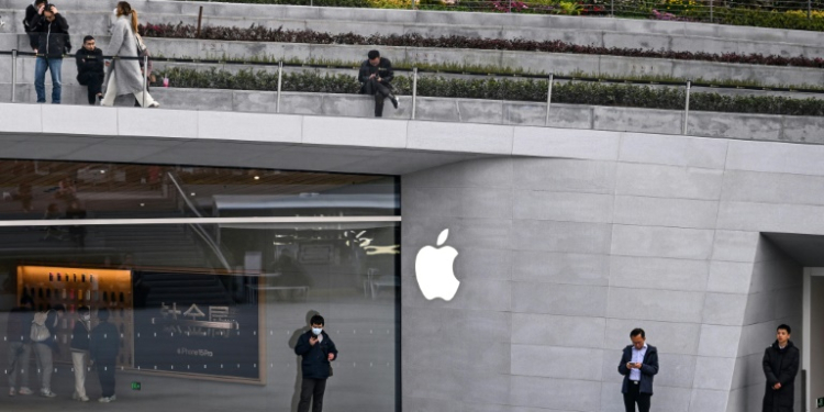 China is a key market for Apple, which last year topped the country's smartphone market for the first time. ©AFP