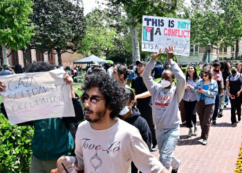 Ninety-three people were arrested at the University of Southern California's Los Angeles campus after pro-Palestinian protests erupted across US universities / ©AFP