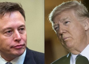 Elon Musk (L) says he will not directly back Donald Trump (R) or Joe Biden, but his X feed makes clear that his support lies with the Republican / ©AFP