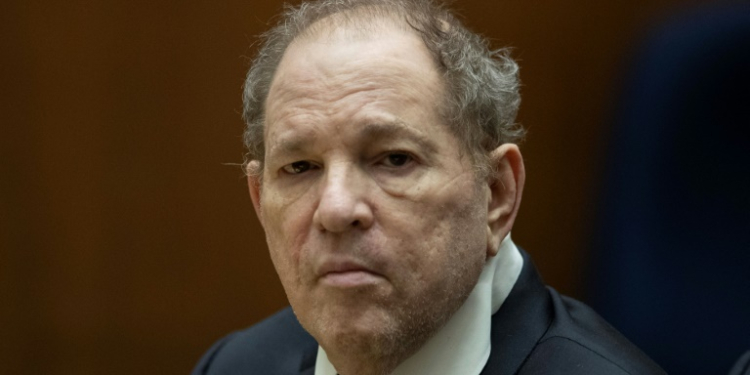 Weinstein, 72, was convicted in February 2020 of rape and sexual assault by a court in New York, and later sentenced to 23 years in prison . ©AFP