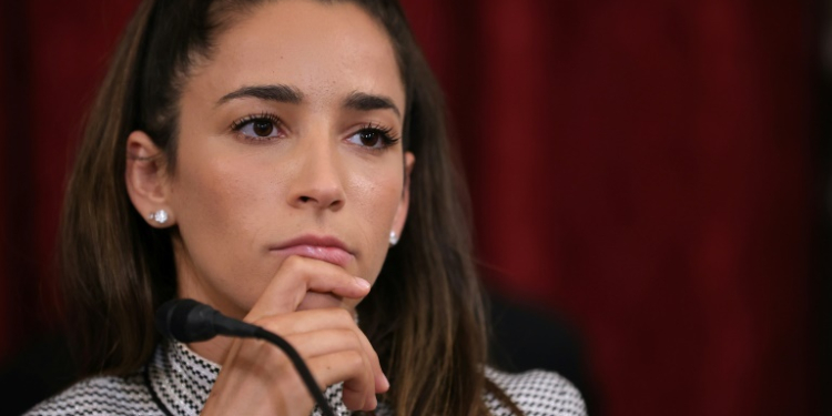 US Olympian Aly Raisman is among gymnasts who have filed a claim against the FBI for alleged mishandling of the investigation into sexual abuse by former team doctor Larry Nassar. ©AFP