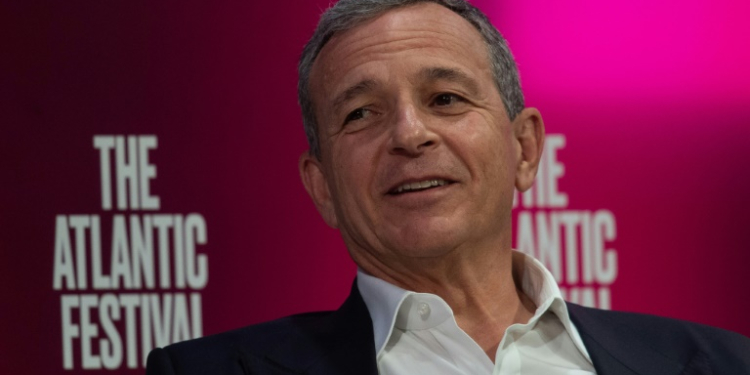 Disney CEO Bob Iger, shown here in 2019, expressed confidence in an upcoming initiative to crack down on improper streaming password sharing . ©AFP