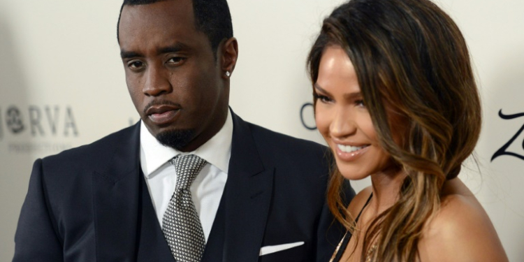 Sean Combs and singer Cassie Ventura -- who said the artist raped her in 2018 -- shown here attending the premiere of 'The Perfect Match' in Los Angeles in March 2016. ©AFP