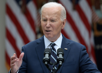 US President Joe Biden unveiled sharp tariff hikes on Chinese products like EVs and semiconductors. ©AFP