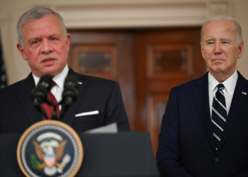 King Abdullah II of Jordan visited the White House in February . ©AFP