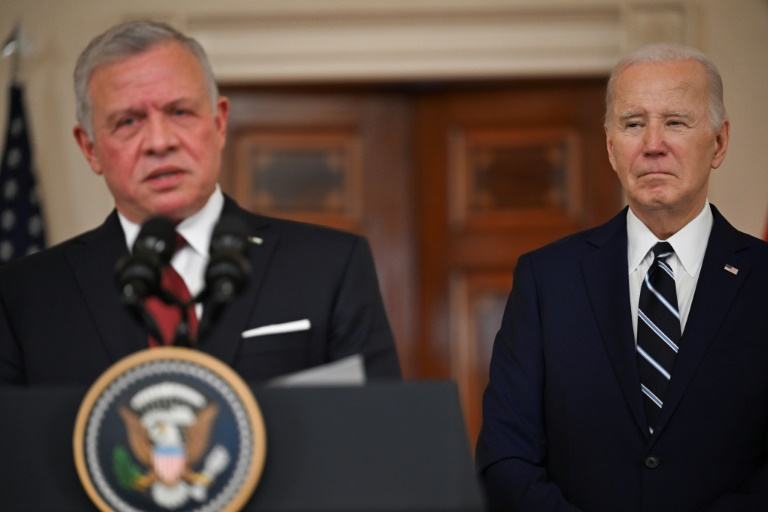 King Abdullah II of Jordan visited the White House in February . ©AFP