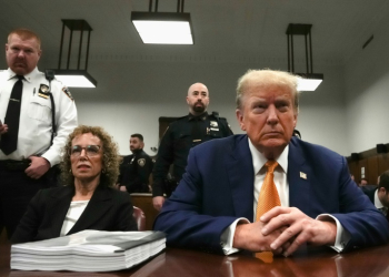 Former US president Donald Trump in court for testimony by Stormy Daniels. ©AFP