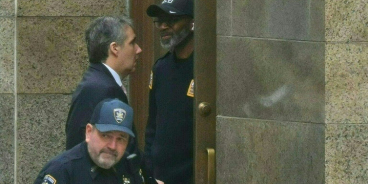 Former Trump attorney Michael Cohen arrives at Manhattan Criminal Court for the trial of former US president Donald Trump for allegedly covering up hush money payments linked to extramarital affairs. ©AFP