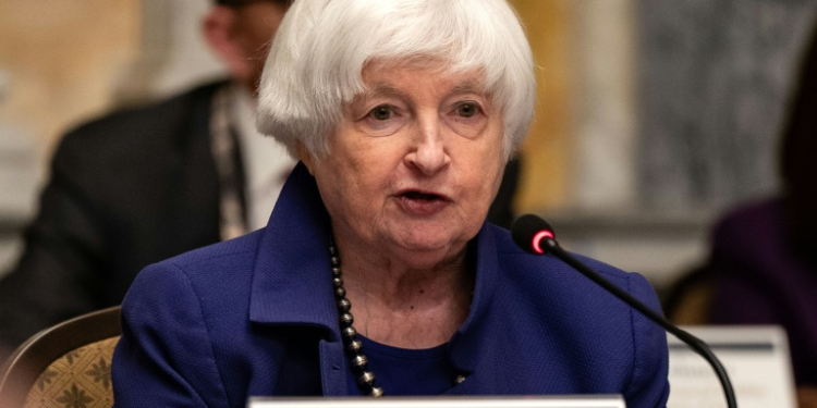 Excerpts of a speech by US Treasury Secretary Janet Yellen indicate that immobilized Russian assets will be a key topic of discussions among G7 finance leaders this week. ©AFP