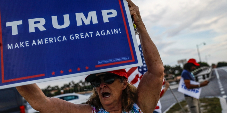 Donald Trump supporters are faced with the fact that the Republican candidate is now a convicted felon / ©AFP