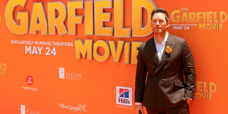 US actor Chris Pratt stars in 'The Garfield Movie'. ©AFP