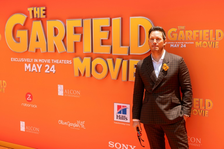 US actor Chris Pratt stars in 'The Garfield Movie'. ©AFP