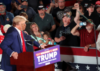 Trump took advantage of a break in the trial to hold a major campaign rally in Wisconsin / ©AFP