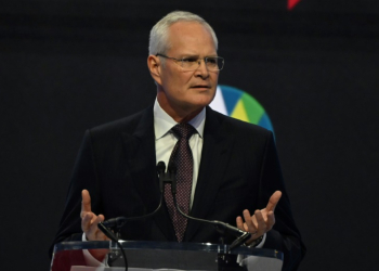 ExxonMobil CEO, Darren Woods accused climate activists of abusing the shareholder proposal system. ©AFP