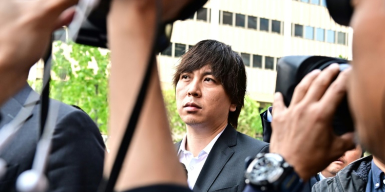 A lawyer for Ippei Mizuhara said in court on Tuesday that hjis client has reached a plea deal with the US Justice Department. ©AFP