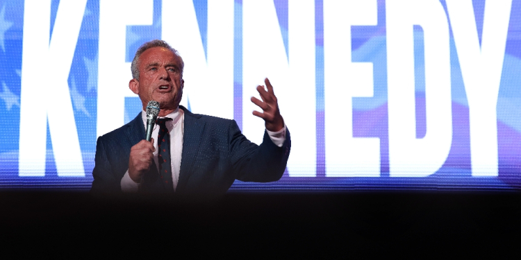 Presidential candidate Robert F. Kennedy, Jr. speaks at the Libertarian National Convention / ©AFP