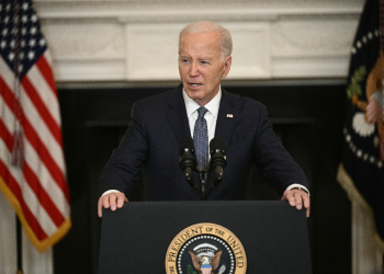 US President Joe Biden speaks about the situation in the Middle East, in the State Dining Room of the White House on May 31, 2024.  / ©AFP