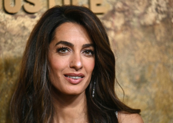 Lebanese-British barrister Amal Clooney pictured at the New York Public Library in New York City on September 28, 2023. ©AFP