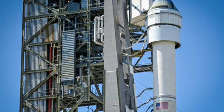 Starliner was supposed to fly astronauts Butch Wilmore and Suni Williams to the ISS on May 6, but the mission was scrubbed hours before lift-off after a faulty valve was discovered on the United Launch Alliance rocket carrying it. ©AFP