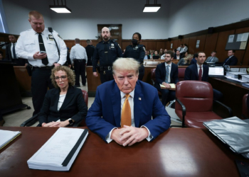 Former US president Donald Trump attends his trial in New York on May 7, 2024. ©AFP