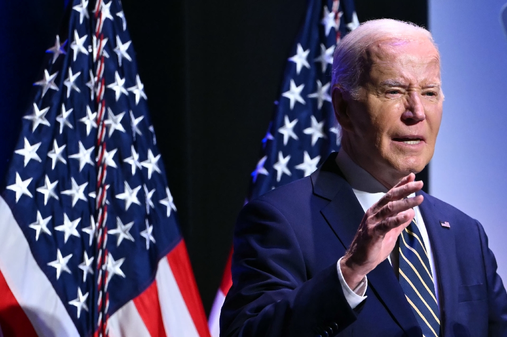 US President Joe Biden speaks at the National Museum of African American History and Culture in Washington / ©AFP