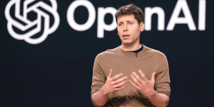 OpenAI and its chief executive Sam Altman have been making alliances with news organizations to get access to data needed to train generative artificial intelligence models to think as well as or better than people. ©AFP