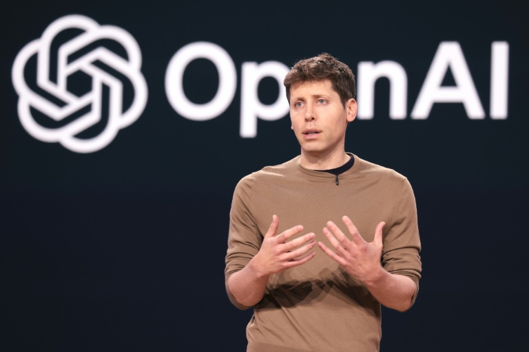 OpenAI and its chief executive Sam Altman have been making alliances with news organizations to get access to data needed to train generative artificial intelligence models to think as well as or better than people. ©AFP