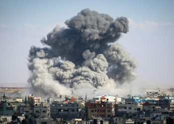 Smoke billows after Israeli bombardment in Rafah, in the southern Gaza Strip on May 6, 2024, amid the ongoing conflict between Israel and the Palestinian militant group Hamas. ©AFP