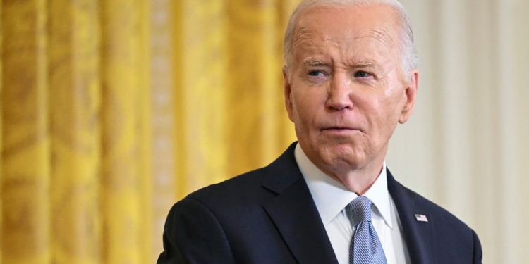 Joe Biden had terse exchanges with reporters at a press conference with Kenya's president  / ©AFP