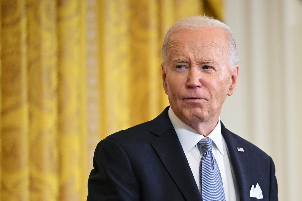 Joe Biden had terse exchanges with reporters at a press conference with Kenya's president  / ©AFP