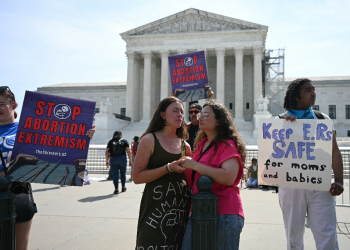 Abortion advocates demonstrate outside he US Supreme Court in Washington on June 26, 2024 / ©AFP