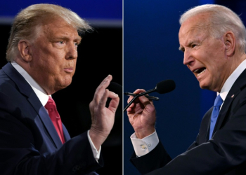 Ex-US president Donald Trump and his successor Joe Biden both come to the debate stage with serious political liabilities. ©AFP