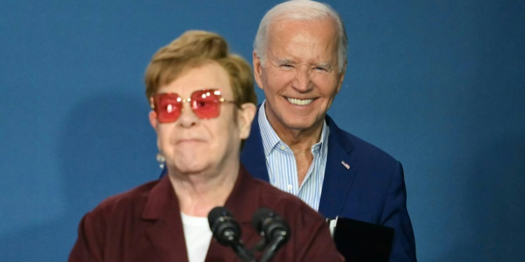 Elton John and Joe Biden spoke at the inaguration of a historic site celebrating the 1969 'Stonewall riots'. ©AFP