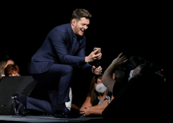 The work of Michael Buble is among the songs which record companies say have been illegally used by music AI startups Suno and Udio to train their generative AI engines. ©AFP