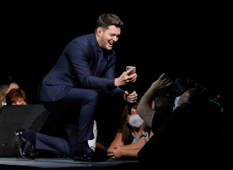 The work of Michael Buble is among the songs which record companies say have been illegally used by music AI startups Suno and Udio to train their generative AI engines. ©AFP