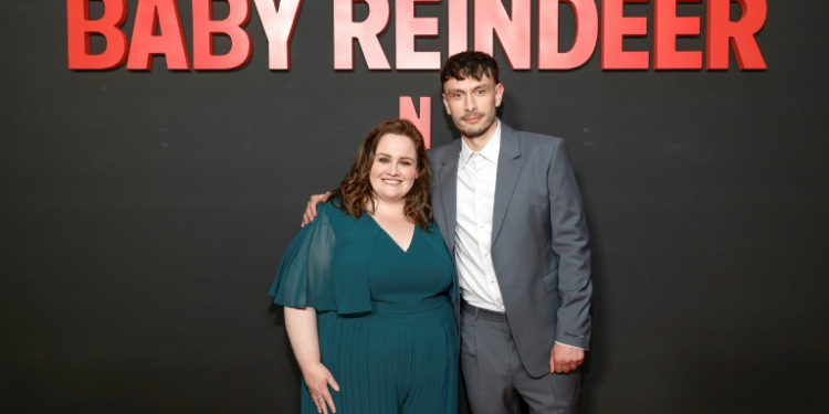 Jessica Gunning and Richard Gadd star in Netflix's smash hit 'Baby Reindeer' . ©AFP