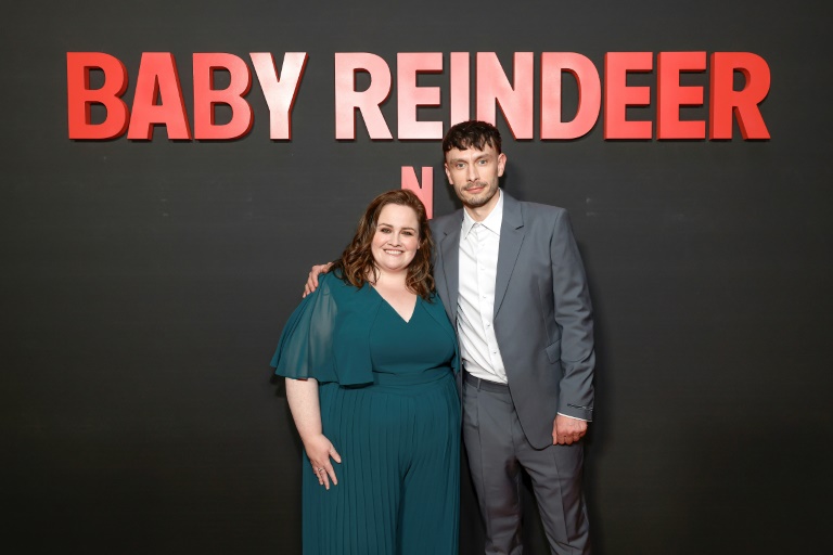 Jessica Gunning and Richard Gadd star in Netflix's smash hit 'Baby Reindeer' . ©AFP