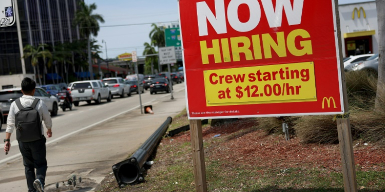 Private sector hiring in the US cooled further in May according to ADP data. ©AFP