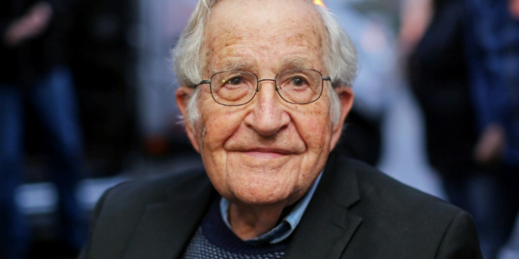 US linguist and political activist Noam Chomsky, pictured here in 2018, has been discharged from hospital in Brazil. ©AFP