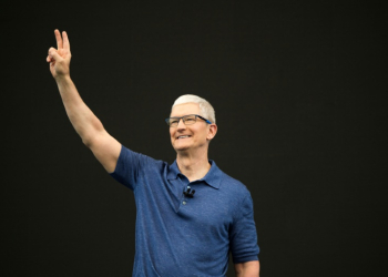 Tim Cook, Apple chief executive officer, speaks during Apple's annual Worldwide Developers Conference in Cupertino, California. ©AFP