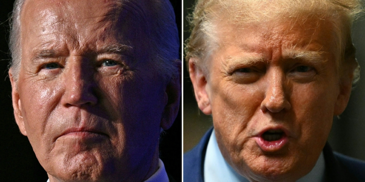 Joe Biden (left) and Donald Trump have not debated since the last election cycle in 2020 / ©AFP