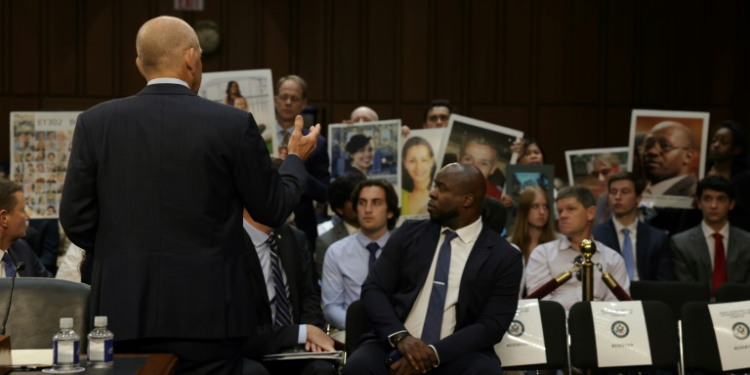 Boeing CEO Dave Calhoun apologized to loved ones of passengers killed in crashes of Boeing jets during an appearance on Capitol Hill. ©AFP