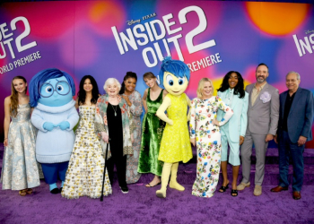 The cast from 'Inside Out 2' is seen at the movie's premiere in Hollywood on June 10, 2024. ©AFP