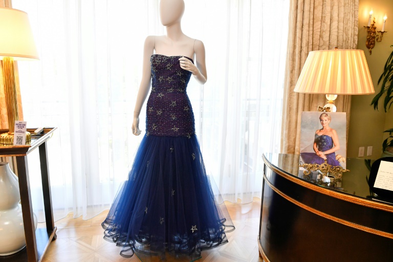 Dresses worn by the late Princess Diana are going under the hammer in California this week. ©AFP