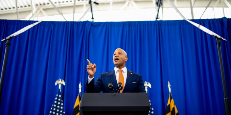 Maryland Governor Wes Moore said Black Marylanders were three times more likely to be detained over cannabis-related charges than their white counterparts. ©AFP