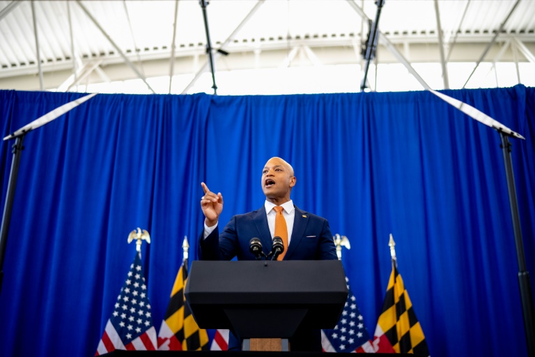 Maryland Governor Wes Moore said Black Marylanders were three times more likely to be detained over cannabis-related charges than their white counterparts. ©AFP