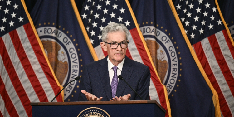 Jerome Powell said the Fed was prepared to keep interest rates where they are 'as long as appropriate' if inflation persists and growth remains strong / ©AFP