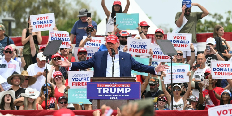 The trip to Washington will be Donald Trump's first meeting with lawmakers on Capitol Hill since leaving the White House in 2021 / ©AFP